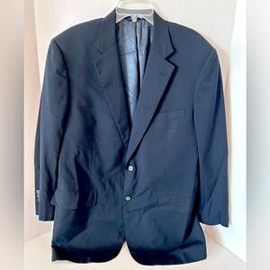 Brooks Brothers BrooksEase‎ black 2 button mens blazer jacket size 43 Regular
